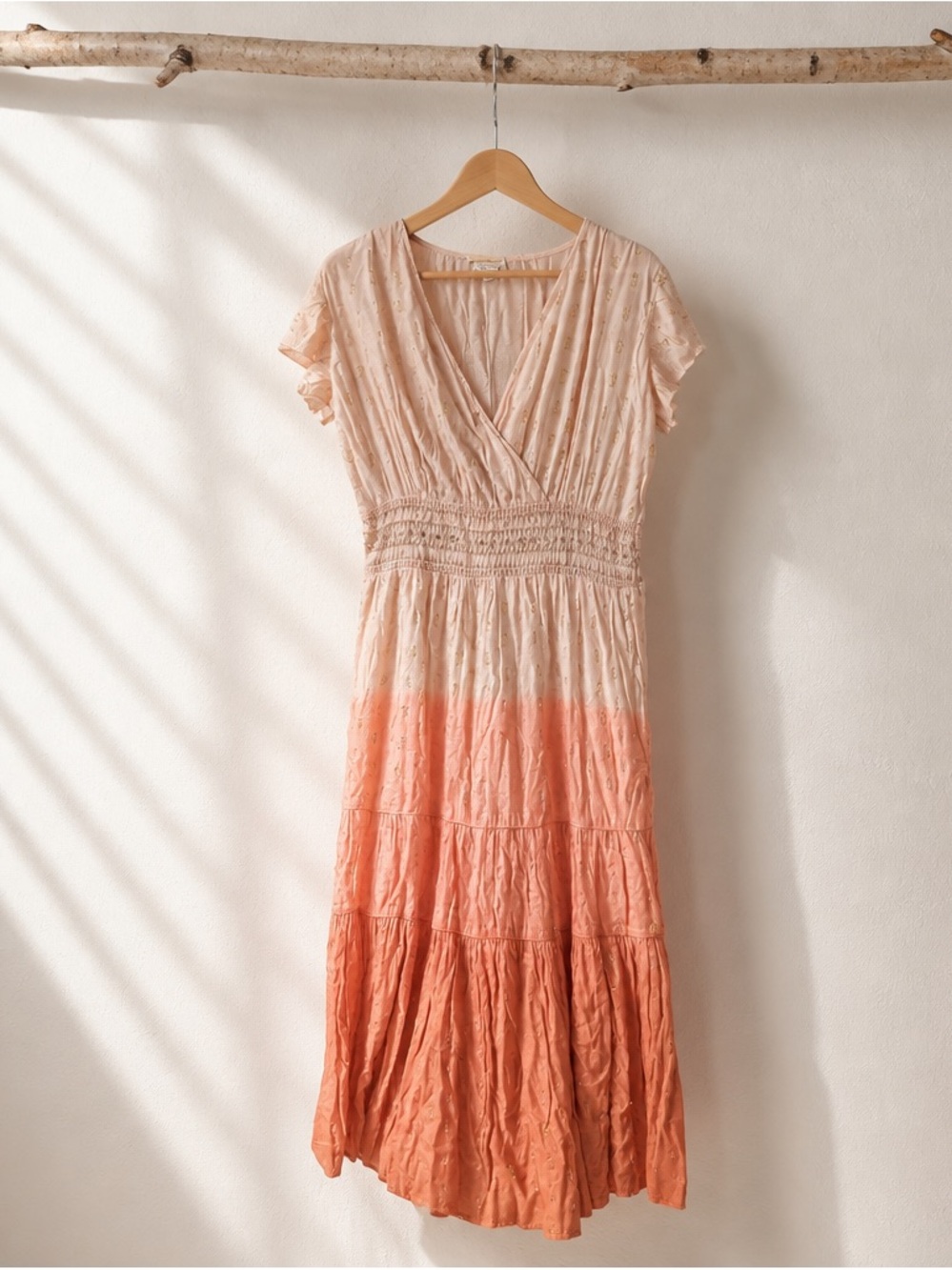 Sweet Magnolia Ombre Tiered Midi Dress